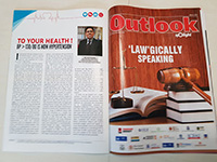 Dr. Asit Khanna's article on High Blood Pressure in Outlook Magazine